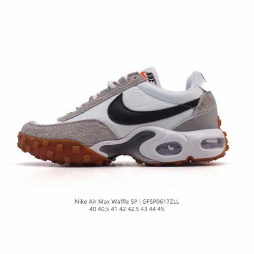 耐克 Nike Air Max Waffle Sp Action Green 休闲跑步鞋 气垫缓震运动鞋华夫饼Sp发售！Fv6946-301这款鞋款融合了Air