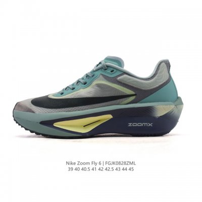公司级 Nike耐克Zoom Fly 6 马拉松碳板米黑跑步鞋男款运动鞋Fn8455-001春新款Zoom Fly 6 Prm缓震轻便跑步鞋。这款鞋在继承了 N