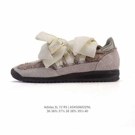 公司级 阿迪达斯Adidas Sl 72 Shoes 经典复古薄底运动鞋 三蝴蝶结鞋带设计 T头鞋 三叶草复古休闲跑步鞋休闲运动鞋 这款经典运动鞋携复古型格，来 - 点击图像关闭