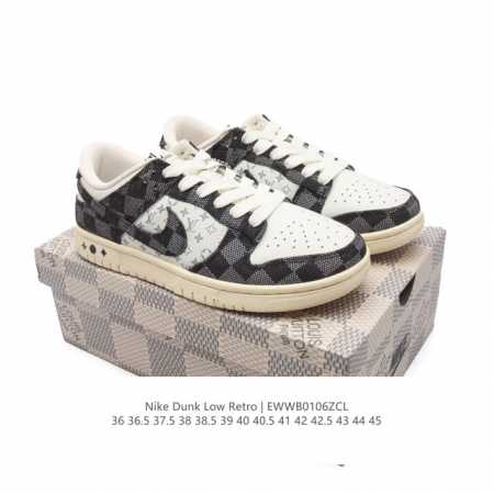 真标 耐克 男女鞋 Nike Dunk Low 运动鞋复古板鞋，尽情迈步，彰显个性风采。采用柔软皮革鞋面，经久耐穿，塑就如元年款 Dunk 般的复古质感。全掌型 - 点击图像关闭