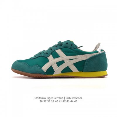 新品 Onitsuka Tiger鬼塚虎男女运动休闲鞋百搭轻便透气休闲鞋子Serrano 中性运动鞋，Serrano系类是鬼塚虎多年来的畅销款之一，以马德里的塞
