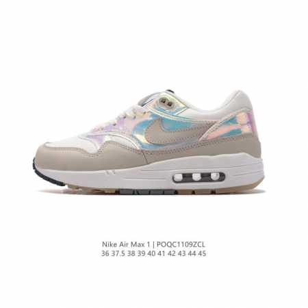 耐克 Nike Air Max 1 男女子气垫运动鞋 从法国建筑中汲取设计灵感，兼具运动风范和时尚格调，是此系列起初搭载 Air 的鞋款。疾速外观、经典缓震配置 - 点击图像关闭