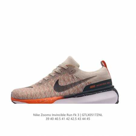 耐克 Nike Zoomx Invincible Run Fk 3 机能风格运动鞋 厚底增高老爹鞋。最新一代的invincible 第三代来了！首先鞋面采用的是 - 点击图像关闭