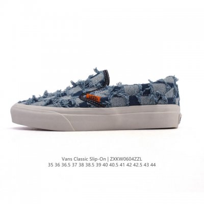 万斯 Vans 中性Classic Slip-On 棋盘格 帆布鞋 硫化板鞋 休闲低帮 运动鞋。Vans的棋盘格鞋款千千万，但Slip-On系列绝对是经典中的经
