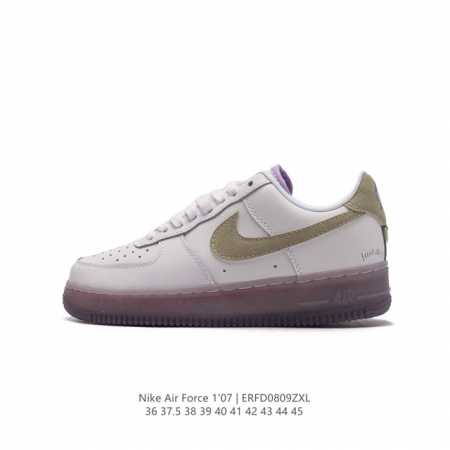 耐克 Nike Air Force 1 '07 Low 空军一号含气垫 低帮百搭厚底增高休闲运动板鞋。柔软、弹性十足的缓震性能和出色的中底设计，横跨复古与现代的 - 点击图像关闭