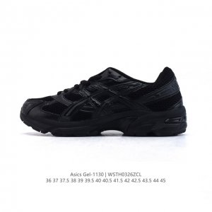 170 asics 亚瑟士 新款情侣健步减震复古老爹鞋Gel-1130 男女同款运动鞋 时尚透气运动潮流耐磨休闲鞋 。选用网眼与皮革相接，复古而富有层次感。网布