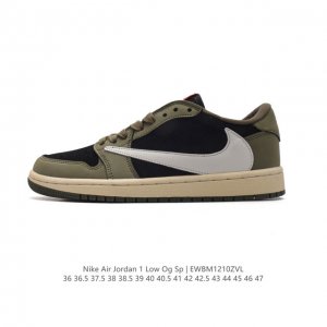 头层皮 真标 耐克 Nike Air Jordan 1 Low Og Sp Military Blue Aj1乔1倒勾低帮篮球鞋 Aj1 乔丹1代 Aj1 乔1
