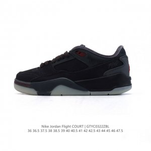 200 【新品公司级】耐克 Nike 乔丹 Jordan Flight Court 时尚休闲 防滑耐磨 低帮运动鞋 复古篮球鞋 男女同款 Jordan「新鞋型」
