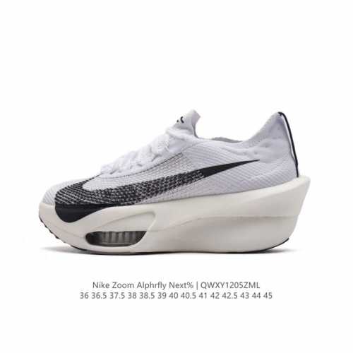 降价 公司级 耐克 Nike Air Zoom Alphafly Next% 马拉松 原标原盒真碳纤维 真zoom X 气垫正确版型！鞋面采用更轻质更透气的 A