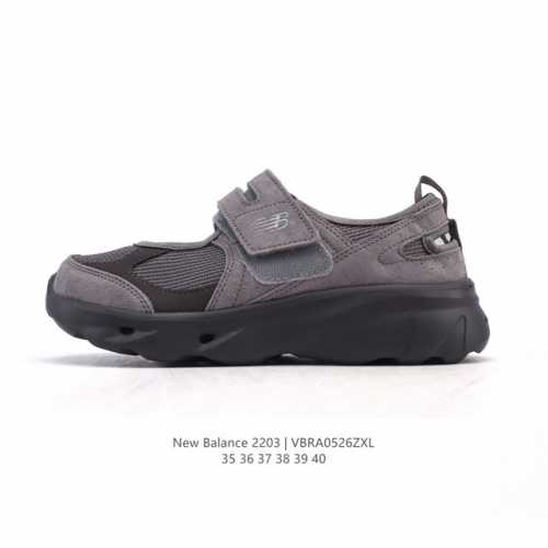 新品公司级 新百伦 New Balance Nb 2203 玛丽珍女士运动休闲鞋 潮流复古运动 织物人造革轻便 低帮 休闲跑步鞋 时尚玛丽珍 #魔术贴鞋 配色太