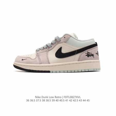公司级 耐克 Nike Dunk Low Retro 运动鞋复古板鞋 北脸 北面 联名。作为 80 年代经典篮球鞋款，起初专为硬木球场打造，后来成为席卷街头的时 - 点击图像关闭