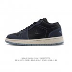 真标 耐克 乔丹Air Jordan 1 Low Aj1 乔1 乔丹1代Aj1 低帮复古文化休闲运动篮球鞋。从1985 年面世的元年款汲取设计灵感，采用简洁大方