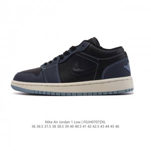 真标 耐克 乔丹Air Jordan 1 Low Aj1 乔1 乔丹1代Aj1 低帮复古文化休闲运动篮球鞋。从1985 年面世的元年款汲取设计灵感，采用简洁大方