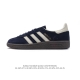公司级 头层皮 阿迪达斯 Adidas Handball Spezial 低帮三叶草学院风复古休闲板鞋 德训鞋 橡胶底柔软皮革面经典运动鞋板鞋。圆头、缝合拼接设