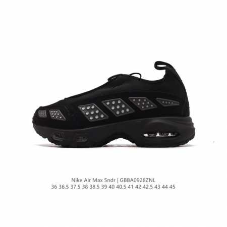 公司级 耐克 Max Snrd 气垫缓震运动跑步鞋 創新 Air Max Sndr 自 1999 年便走在時代尖端，如今強勢回歸，氣勢更勝以往。從鞋跟處的穩固貼 - 点击图像关闭