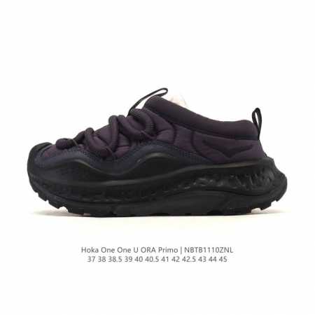 公司级 Hoka One One Ora primo 一脚蹬男女厚底运动休闲舒缓鞋 包头凉拖鞋 秋冬款Hoka Ora primo粗鞋带加棉厚底时尚舒适运动拖鞋 - 点击图像关闭