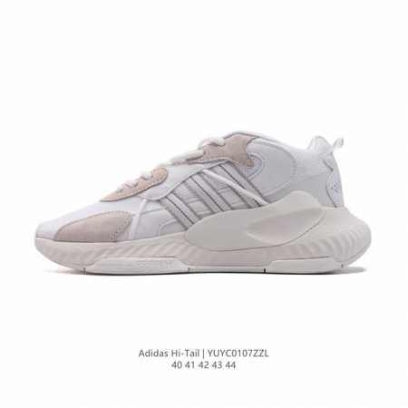 Adidas 泡泡鞋 阿迪达斯三叶草hi-Tail男复古网面经典运动鞋厚底老爹鞋。这款adidas Hi-Tail经典鞋，展现90年代末至21世纪初的时尚风范。 - 点击图像关闭