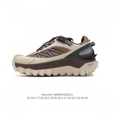 公司级 Moncler 盟可睐 蒙口 Trailgrip Gtx 抗撕裂材质山地户外运动鞋 厚底增高男女鞋。鞋身采用cordura防撕裂尼龙 Gore-Tex防