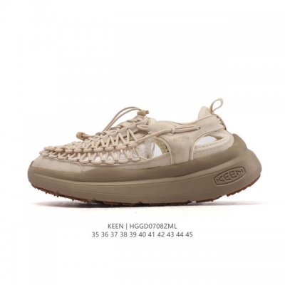 新品公司级 Keen 编织带 毛毛虫 厚底增高舒适 耐磨 涉水 溯溪鞋 户外鞋 洞洞鞋 一脚蹬凉拖鞋 户外涉水透气溯溪运动凉鞋 沙滩鞋 防滑大底踩水坑，颜色巨百