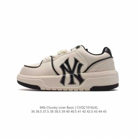 Mlb Chunky Liner Basic 人气单品学长鞋系列轻量增高厚底百搭休闲运动板鞋 男女轻便胶鞋 高级街头休閒品牌鞋。Mlb Chunky Liner - 点击图像关闭