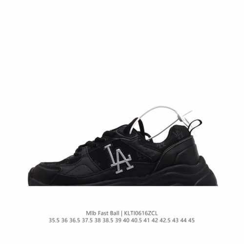 Mlb Fast Ball Classic Monogram 24Ss 纽约洋基队运动鞋 网红休闲跑鞋 独特时尚风格 厚底增高老爹鞋 货号：3Arnfsb4N