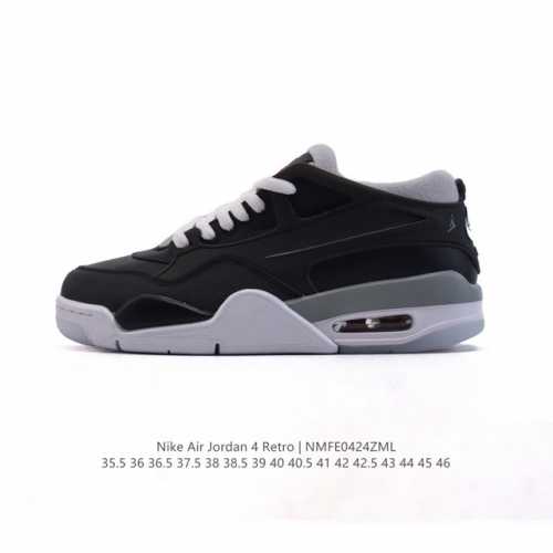 公司级 头层皮 耐克 Nike Air Jordan 4 Retro Og迈克尔 乔丹Aj4代乔4 低帮复古休闲运动文化篮球鞋。秉承轻量化的速度型篮球鞋设计思想