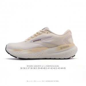 公司级 Brooks 布鲁克斯 男女子专业缓震跑步鞋Glycerin甘油21运动厚底增高老爹鞋 特别适合大体重和低足弓跑者 相比前一代 21Gt的中底略显柔软