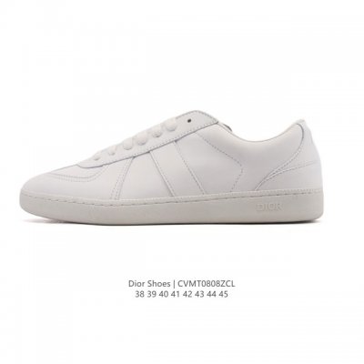 公司级 迪奥Dior 男士小白鞋 皮革鞋面厚底增高百搭运动板鞋 全新系列迪奥25年春夏季走秀爆款全网力推单品全网热销，Diorlogo3D“Christiand