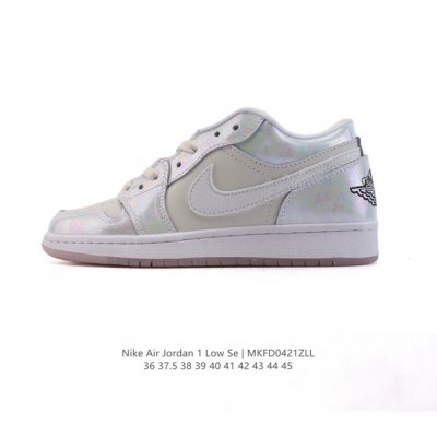 耐克 乔丹Air Jordan 1 Low Aj1 乔1 乔丹1代Aj1 低帮复古文化休闲运动篮球鞋，从1985 年面世的元年款汲取设计灵感，采用简洁大方的经典
