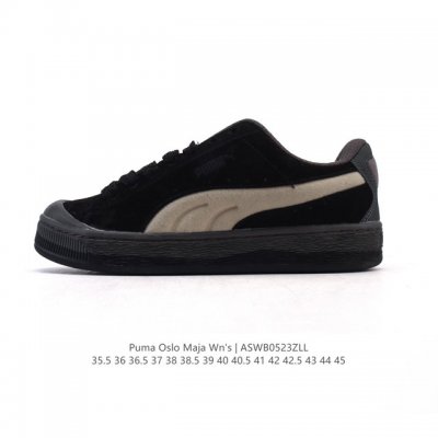 特价 彪马 Puma 男女式运动板鞋 Suede Xl Crush 防滑耐磨百搭舒适时尚休闲鞋 Puma Black-Shadow Gray复古单品彪马 时尚