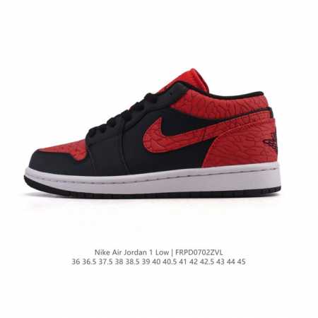 耐克 乔丹Air Jordan 1 Low Aj1 乔1 乔丹1代Aj1 低帮 蛇年限定 复古文化休闲运动篮球鞋。从1985 年面世的元年款汲取设计灵感，采用简 - 点击图像关闭