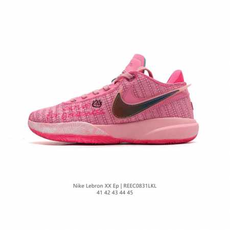 Nike 耐克 官方lebron Xx 詹姆斯20 实战运动篮球鞋秋冬新款缓震透气防滑 男士慢跑鞋。整体以紫色为主调，一看就是“猛男必备”！鞋身采用织物网面打造 - 点击图像关闭