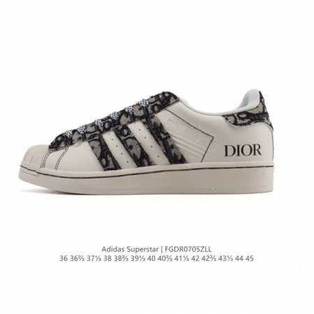 公司级 阿迪达斯 Adidas Superstar 2025年新款鞋子 蛇年新款经典贝壳头系列 新款休闲板鞋潮流男女士运动鞋 。鞋面柔软皮革拼接材质 标志性的贝 - 点击图像关闭