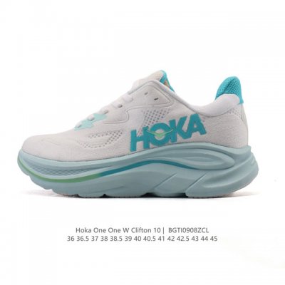 新款 Hoka One One 推出升级 Clifton 10 克利夫顿10代 男女士休闲跑步鞋轻量缓震运动鞋。Hoka One One的Clifton克利夫顿