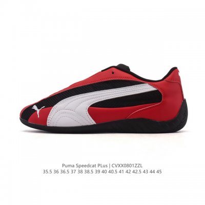 Puma Speedca Og 彪马极速赛车系列低帮德训风拼接复古百搭休闲运动赛车鞋 鞋款从80、90年代赛车手所穿的防火赛车鞋为原型，鞋身线条模仿了赛车的流线