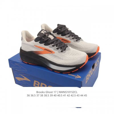 新品公司级 布鲁克斯Brooks Ghost 幽灵 17 经典鞋款厚底增高运动老爹鞋，Max 坐垫。搭载 Dna Loft V3 氮气超临界发泡中底，前掌厚度