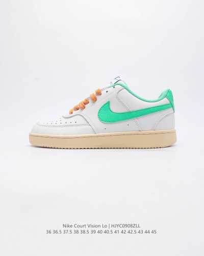 带芯片 耐克nike Court Vision Lo校园风低帮复古篮球板鞋男女运动鞋 延续80年代复古篮球鞋 添加学院风细节 皮革组合鞋面 利落风格 重现复古篮