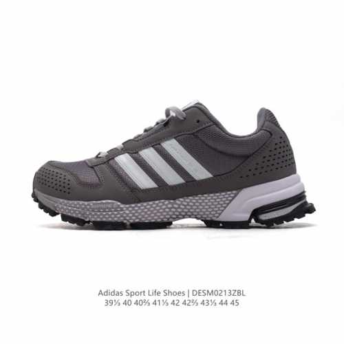 公司级 真标 阿迪达斯 Adidas Sport Life Shoes 男运动缓震跑步鞋 经典透气舒适运动鞋 气垫 厚底增高老爹鞋。鞋子又轻又舒服,走久了也不累
