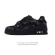 公司级 路易威登 Louis Vuitton Lv路易威登板鞋 时尚运动鞋 潮厚底增高鞋 。舒适防滑底和百搭性霸屏整个时尚娱乐圈，细节调整完美主义！采用柔软帆布