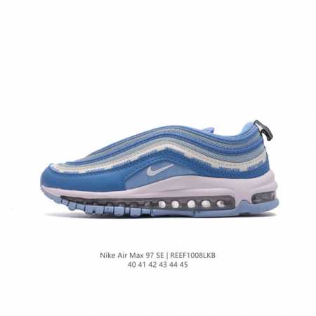 耐克nike休闲鞋 经典 气垫 Air Max 97 子弹气垫低帮运动鞋。Air Max '97 运动跑鞋以流线型鞋身和卓越科技为热爱运动的你造就全方位防护，强 - 点击图像关闭