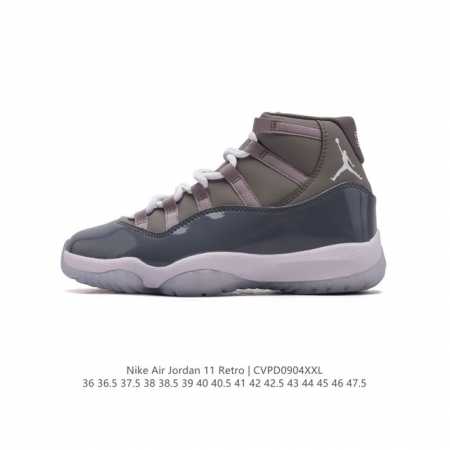 公司级 耐克乔丹11代 Nike Air Jordan 11 Retro 复刻男女运动鞋 Aj11代经典设计，深受球员与球迷喜爱。Jordan 乔丹 采用漆皮牛 - 点击图像关闭