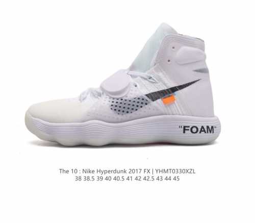 耐克大吕布 The 10 Nike React Hyperdunk 2017 重影 Ghosting主题 Off-White联名篮球鞋 The 10系列中唯一一