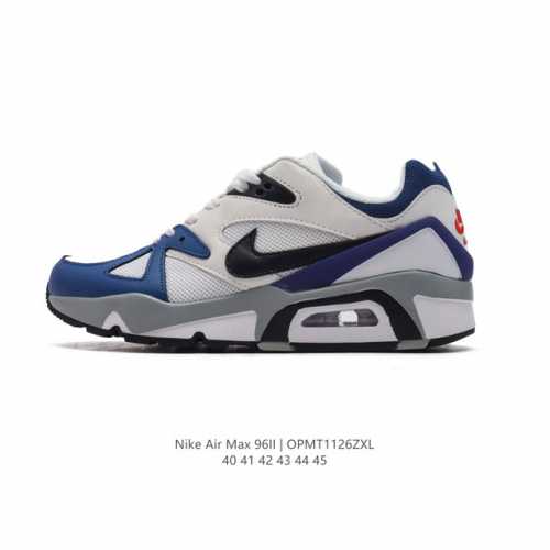 耐克 Nike Air Max 96 Ii 男女子运动鞋 厚底增高气垫板鞋 忠实再现经典鞋款。沿袭 Nike 知名设计师 Sergio Lorenzo 的运动美