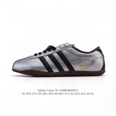 阿迪达斯 Adidas Originals Tokyo 经典舒适 防滑耐磨 低帮 板鞋 男女同款 蓝色一双封神｜复古薄底鞋美到犯规啦薄底鞋是今年的流行趋势，这双