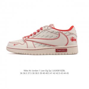 公司级 真标 耐克 Nike Air Jordan 1 Low Og Sp Military Blue Aj1乔1倒勾 2025年新款 蛇年新款 低帮篮球鞋 A