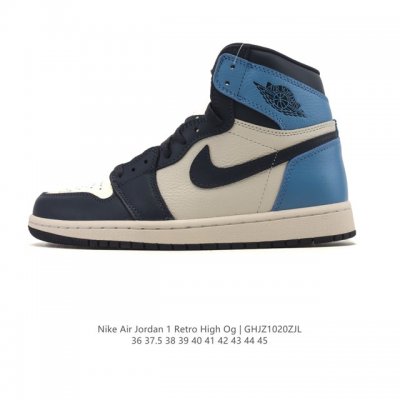 耐克 Nike Air Jordan 1 Mid 男女子篮球鞋时尚轻盈板鞋Aj1乔1运动鞋 乔丹一代 高帮复古休闲篮球鞋 。Air Jordan 1 Mid 搭