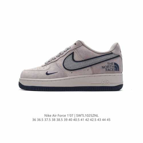 公司级 新款 AF1耐克 Nike Air Force 1 ‘07 Low 空军一号 北面 北脸联名 气垫厚底增高百搭运动板鞋 原楦头原纸板 小白鞋 打造纯正空