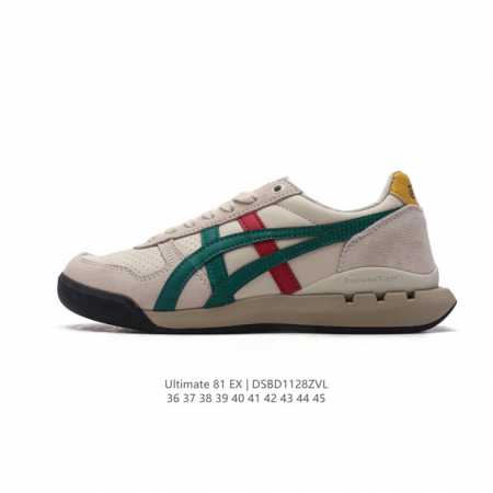 公司级 Onitsuka Tiger 鬼塚虎 Ultimate 81 男女士休闲运动板鞋，这款ultimate 81 男女同款复古休闲鞋是鬼冢虎的代表性入门级跑 - 点击图像关闭
