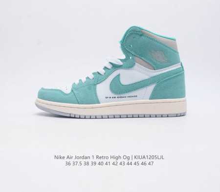 真二层 耐克 Nike Air Jordan 1 Retro High Og 乔丹一代aj1 乔1 Aj1 高帮篮球鞋复刻运动鞋 皮面高帮板鞋的设计灵感源自运动 - 点击图像关闭