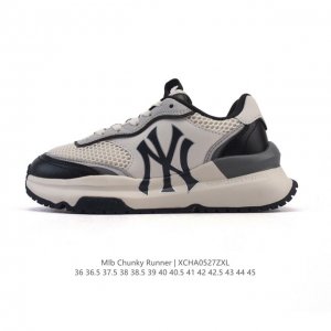 全新2025年新款 Ny美国榄球洋基队New York Yankees X Mlb Chunky Runner Liner 莱纳系列低帮厚底老爹风透气舒适皮面休